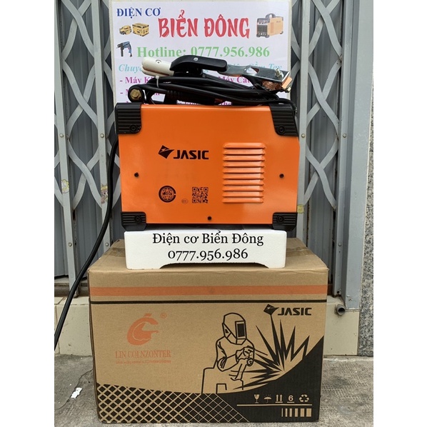 Máy Hàn điện tử JASIC ZX7-200 chuyên dùng hàn sắt, tôntrong gia đình và công nghệ sản xuất. Tặng bó 20 que