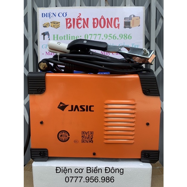 Máy Hàn điện tử JASIC ZX7-200 chuyên dùng hàn sắt, tôntrong gia đình và công nghệ sản xuất. Tặng bó 20 que 