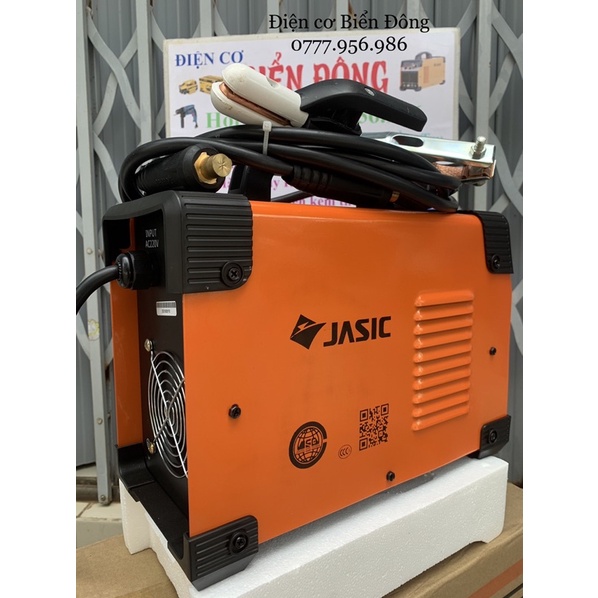 Máy Hàn điện tử JASIC ZX7-200 chuyên dùng hàn sắt, tôntrong gia đình và công nghệ sản xuất. Tặng bó 20 que