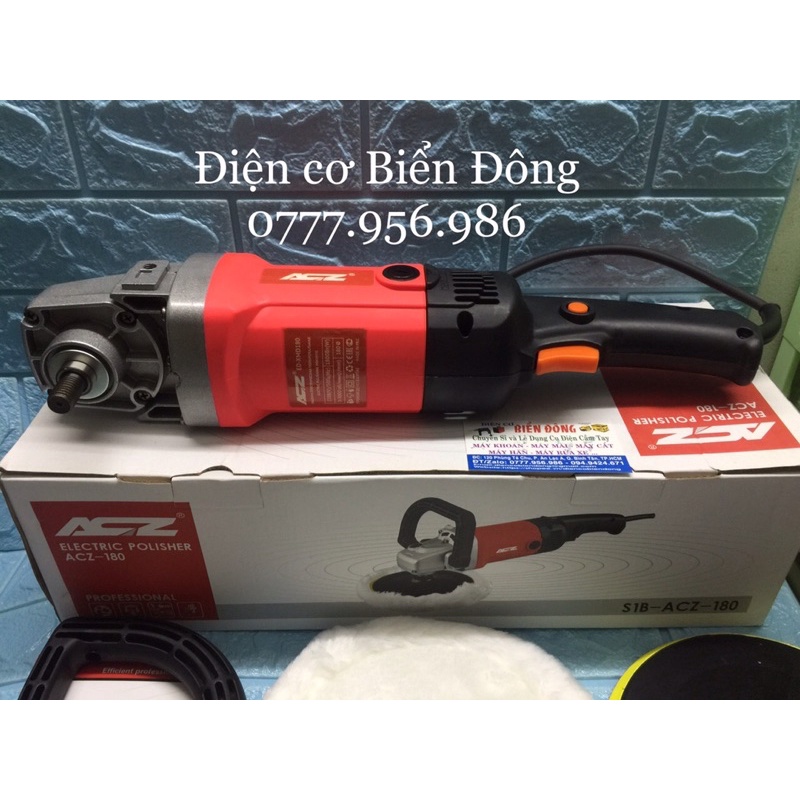 Máy đánh bóng ôtô ACZ đĩa 180mm 1800W đánh bóng các bề mặt ôtô, gỗ, gương,điêu khắc mỹ nghệ