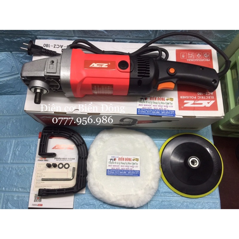 Máy đánh bóng ôtô ACZ đĩa 180mm 1800W đánh bóng các bề mặt ôtô, gỗ, gương,điêu khắc mỹ nghệ