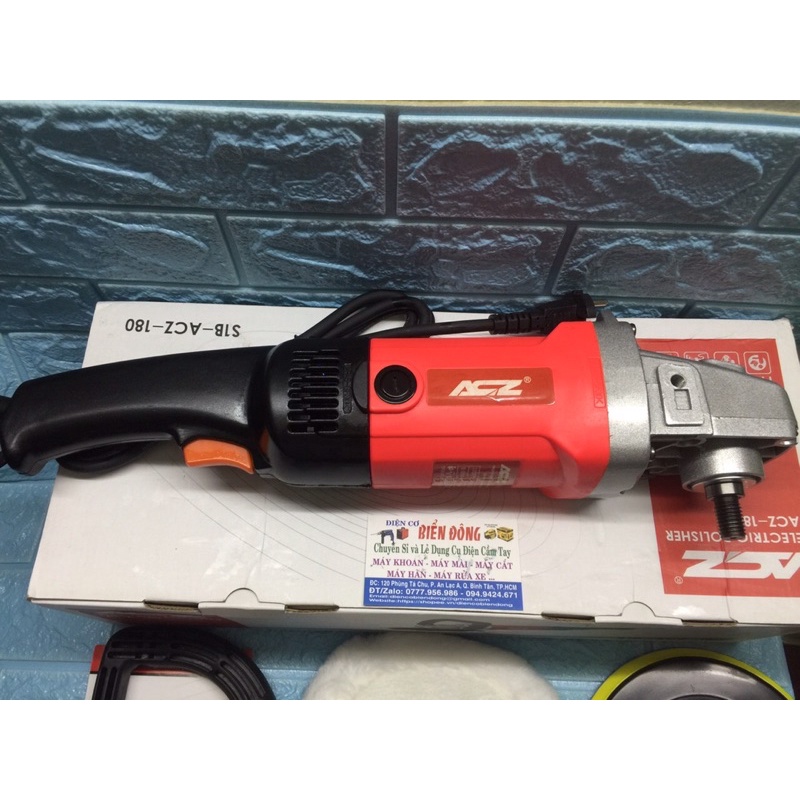 Máy đánh bóng ôtô ACZ đĩa 180mm 1800W đánh bóng các bề mặt ôtô, gỗ, gương,điêu khắc mỹ nghệ