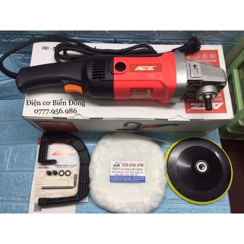 Máy đánh bóng ôtô ACZ đĩa 180mm 1800W đánh bóng các bề mặt ôtô, gỗ, gương,điêu khắc mỹ nghệ