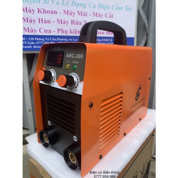 Máy Hàn điện tử LINCOLNZONTER MMA-200 thiết kế độc quyền, hàn sắt, tôn gia đình TẶNG BÓ 20 que 