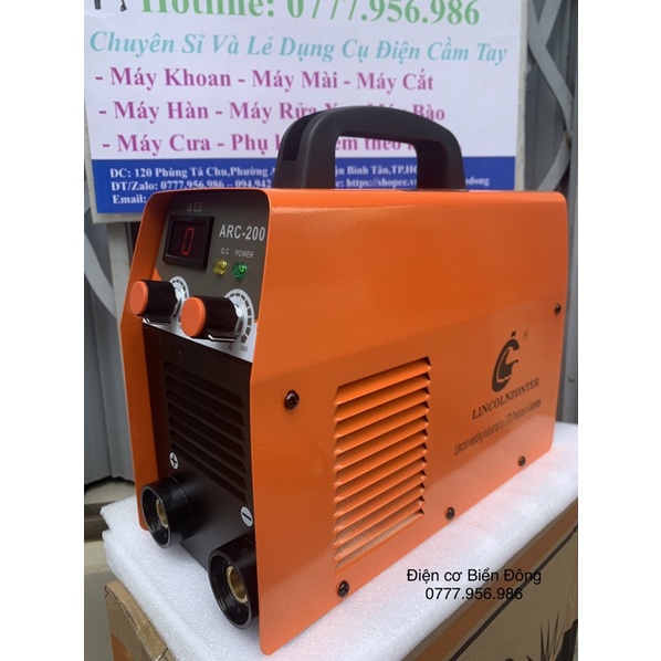 Máy Hàn điện tử LINCOLNZONTER MMA-200 thiết kế độc quyền, hàn sắt, tôn gia đình TẶNG BÓ 20 que