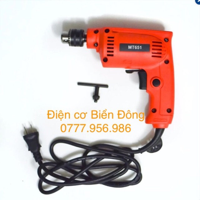 Máy khoan Maktec 6,5 ly MALAYSIA khoan sắt , gỗ tôn, bắt vít Tặng mũi khoan 