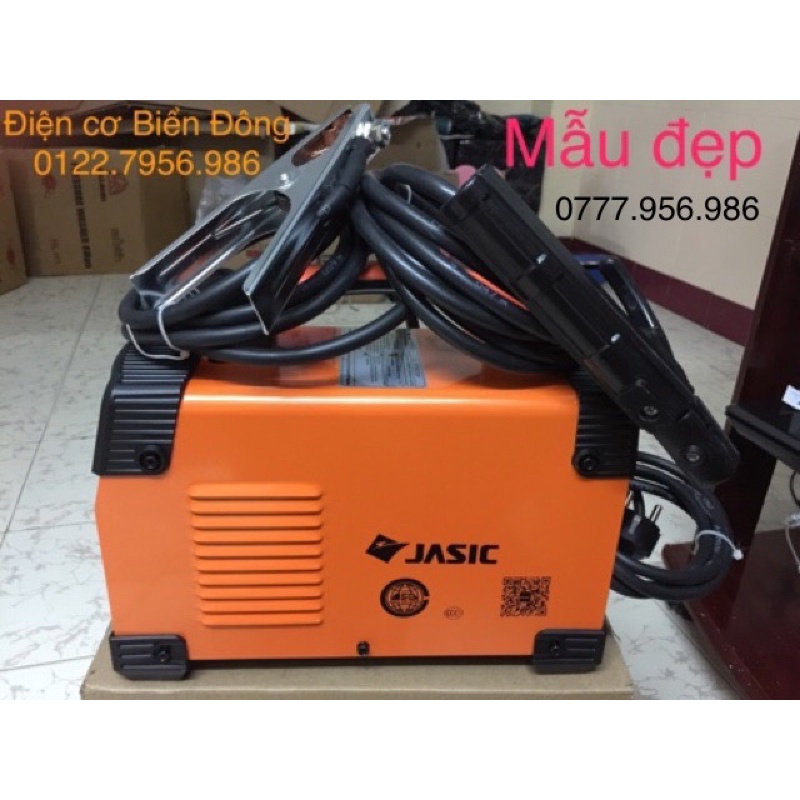 Máy Hàn điện tử JASIC ARC 200E chuyên dùng hàn sắt, tôntrong gia đình và công nghệ sản xuất Tặng bó 20 que