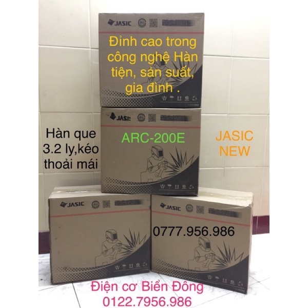 Máy Hàn điện tử JASIC ARC 200E chuyên dùng hàn sắt, tôntrong gia đình và công nghệ sản xuất Tặng bó 20 que