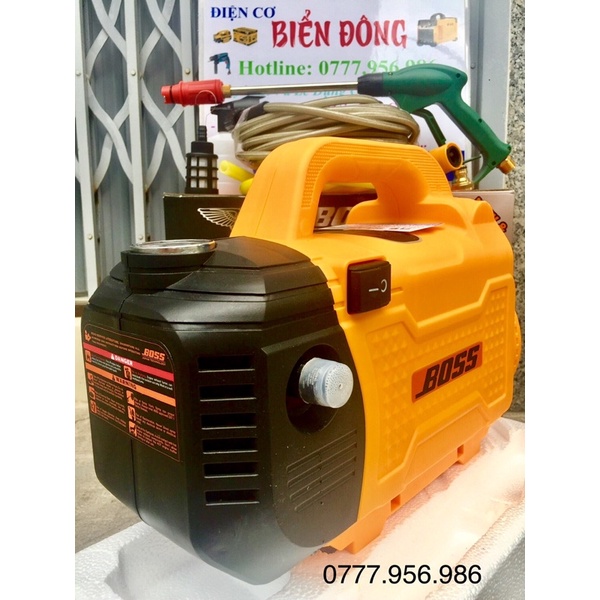 Máy rửa xe BOSS NHẬT BẢN 2500W Tặng bình bọt tuyết và ống nối dài súng 