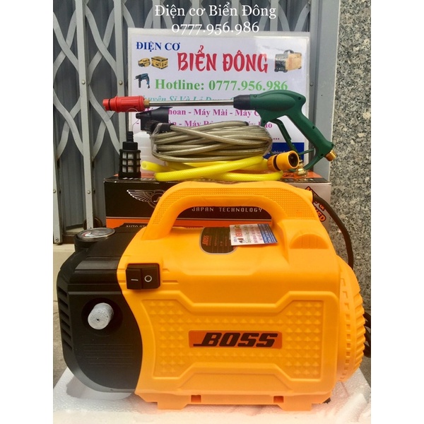 Máy rửa xe BOSS NHẬT BẢN 2500W Tặng bình bọt tuyết và ống nối dài súng 