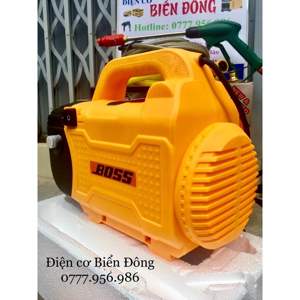 Máy rửa xe BOSS NHẬT BẢN 2500W Tặng bình bọt tuyết và ống nối dài súng 