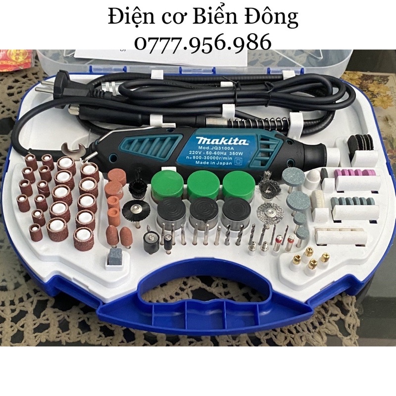 Máy mài khuôn khắc mỹ nghệ MKT JQ3100A 100 món chuyên dùng để mài,chà nhám, đánh bóng, điêu khắc.. vật liệu…
