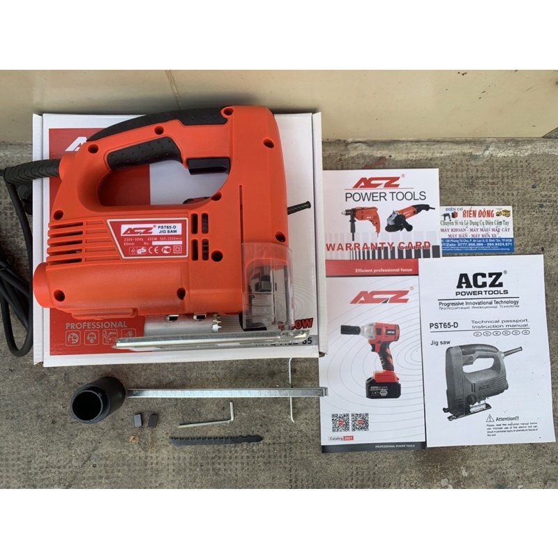 Máy cưa lọng ACZ-65-D JIG SAW có công suất lớn đến 600W chỉnh tốc độ
