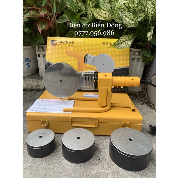 Máy hàn nhiệt ống RUFU ppr 75-110 sử dụng  để hàn cho ống và phụ kiện ppr có đường kính 75, 90, 110.