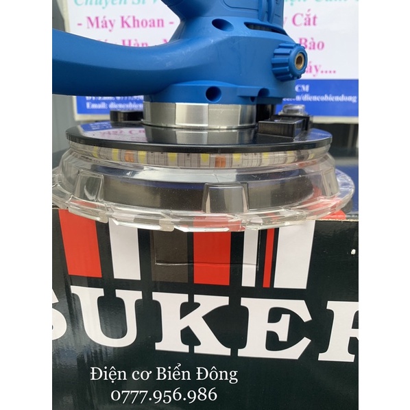 Máy chà nhám tường SUKER 950W 180mm dùng để làm mịn tường thô trước khi sơn