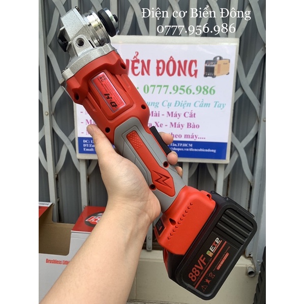 Máy Mài Góc - Máy Cắt Dùng Pin DH THAILAND 88VF - TỪ TÍNH, KHÔNG CHỔI THAN