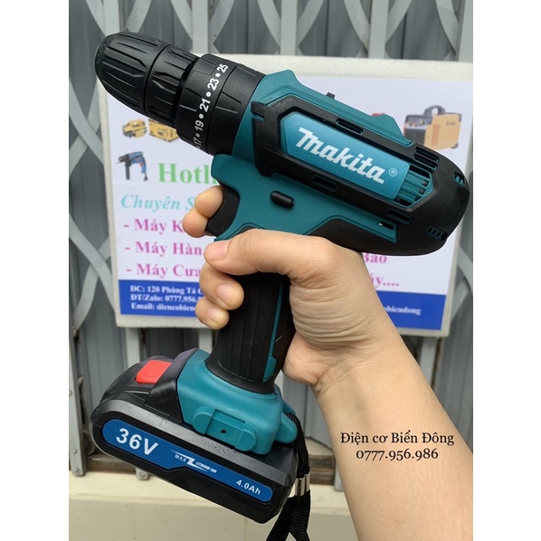 Máy khoan pin Bêtông cầm tay MKT 36V Thái Lan Tặng đầy đủ phụ kiện 