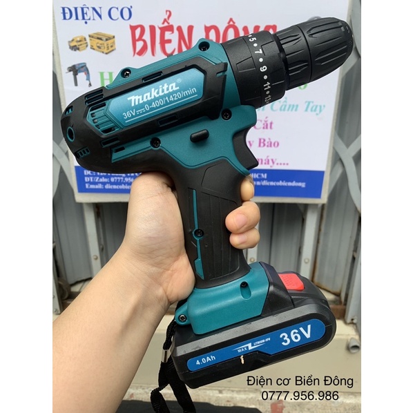 Máy khoan pin Bêtông cầm tay MKT 36V Thái Lan Tặng đầy đủ phụ kiện