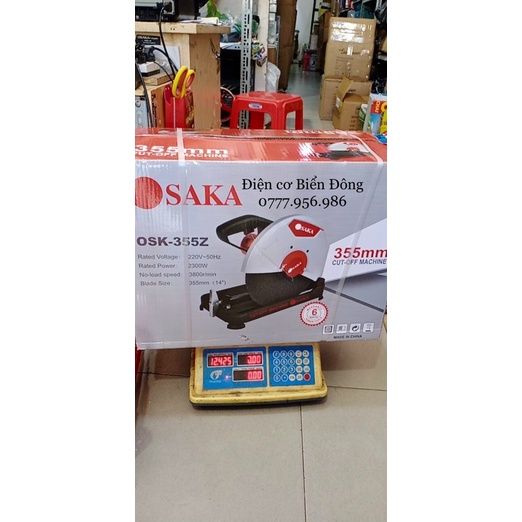Máy cắt sắt OSAKA 2300W NHẬT BẢN loại 1 bảo hành 6 tháng TẶNG LƯỠI CẮT 355mm