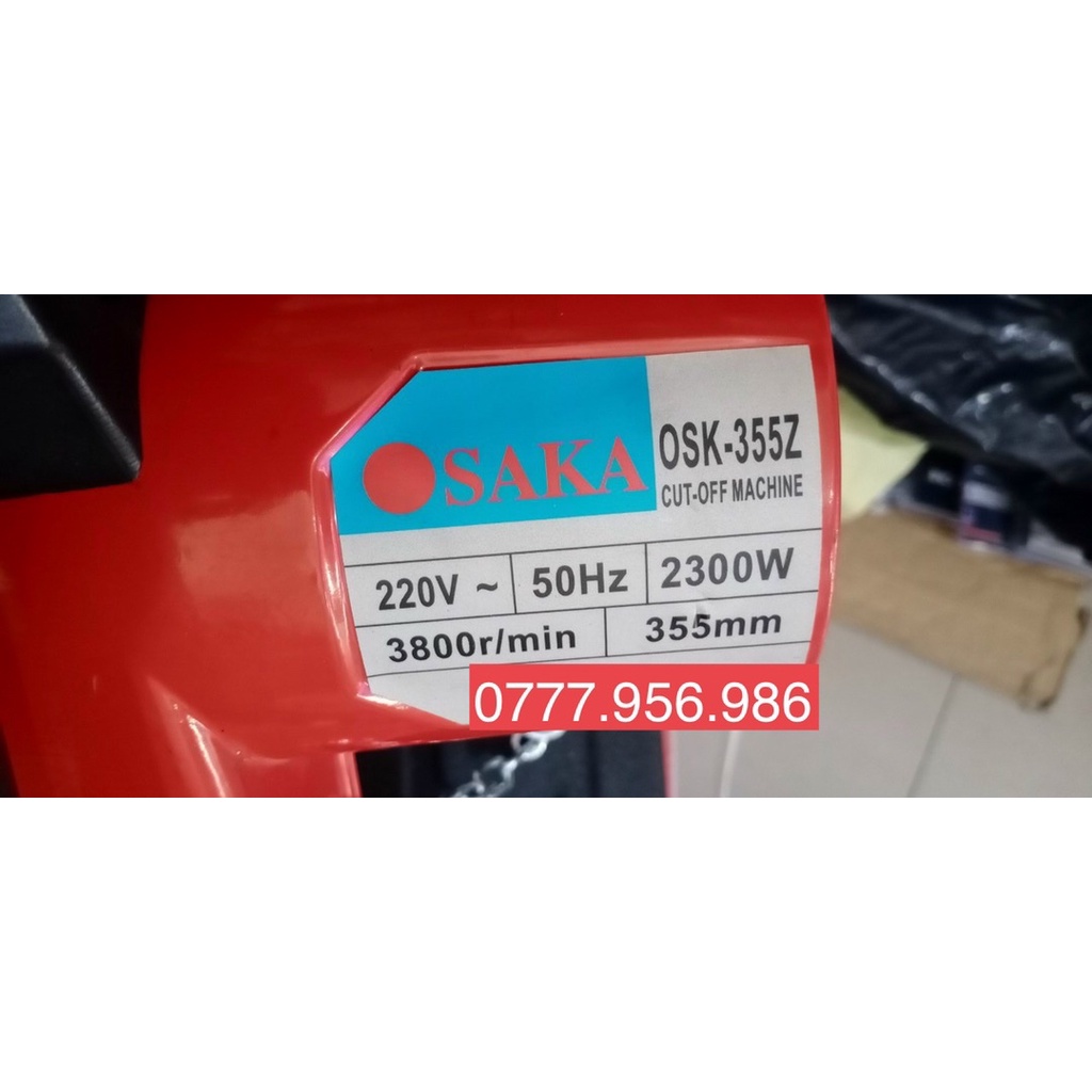 Máy cắt sắt OSAKA 2300W NHẬT BẢN loại 1 bảo hành 6 tháng TẶNG LƯỠI CẮT 355mm