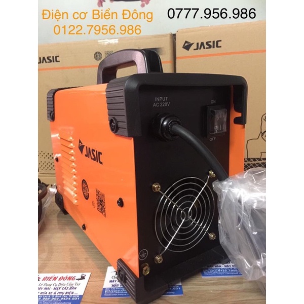 Máy hàn JASIC ARC-200E mới Anh Quốc Tặng bộ mặt nạ Hàn bó 20 que hàn Hàn que chấm boong 4 ly với 