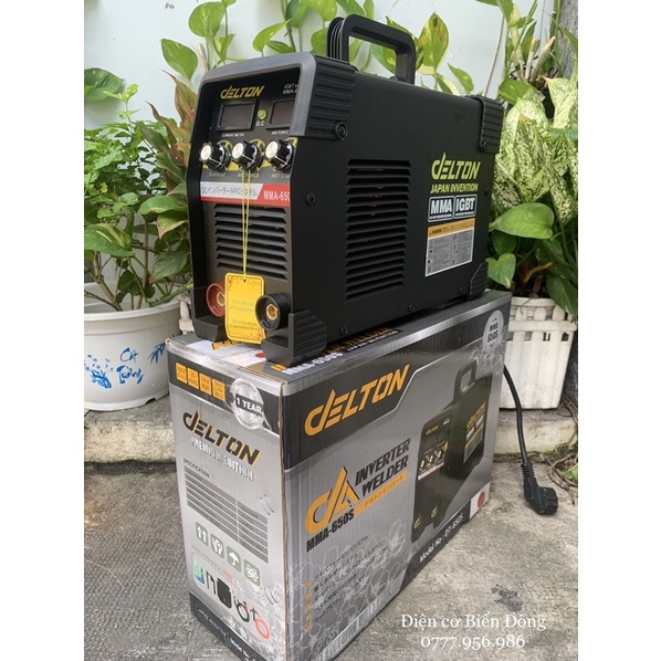 Máy Hàn điện tử DELTON MMA-650S đen INVETER cao cấp Tặng Bó 20 que Hàn que chấm boong 4 ly