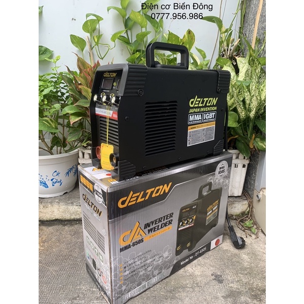 Máy Hàn điện tử DELTON MMA-650S đen INVETER cao cấp Tặng Bó 20 que Hàn que chấm boong 4 ly