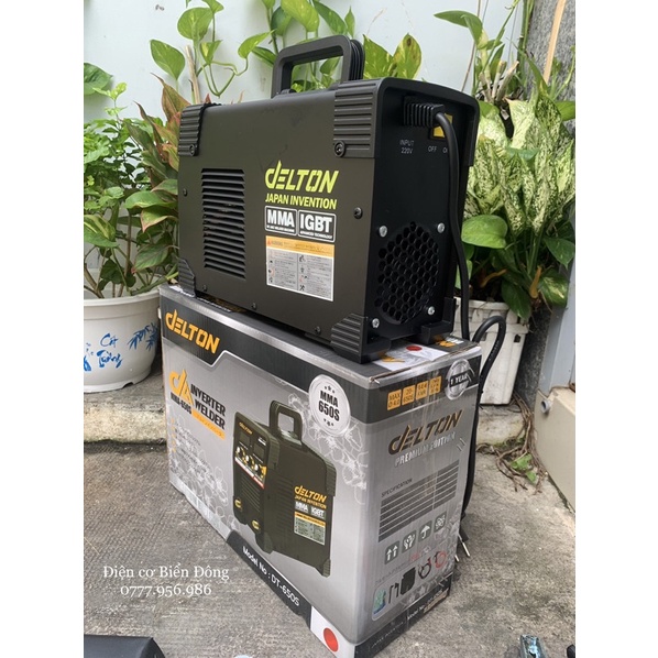 Máy Hàn điện tử DELTON MMA-650S đen INVETER cao cấp Tặng Bó 20 que Hàn que chấm boong 4 ly