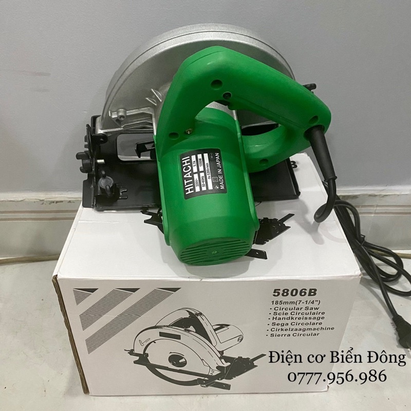 Máy cưa gỗ Máy cưa dĩa HITACHI 5806B-185 mmvới công suất 1350W mạnh mẽ