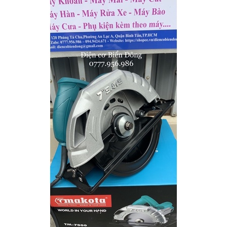 Máy cưa dĩa Makota TM-7000-185mm với công suất 1600W mạnh mẽ Tặng lưỡi cưa 185mm 