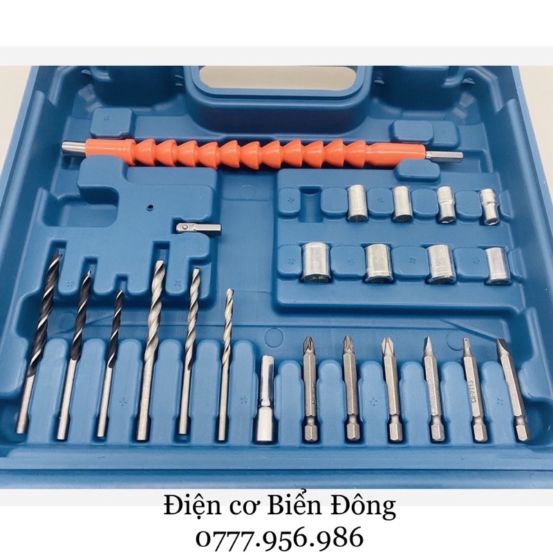 Máy khoan cầm tay MKT DF330DWE khoan sắt gỗ tôn bắt vít Tặng đầy đủ bộ mũi vít