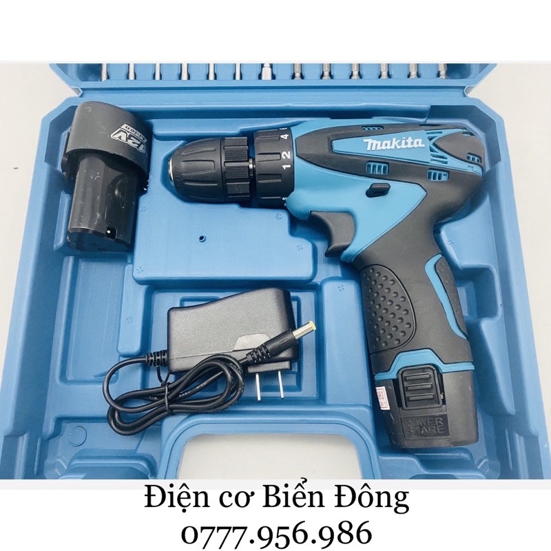 Máy khoan cầm tay MKT DF330DWE khoan sắt gỗ tôn bắt vít Tặng đầy đủ bộ mũi vít