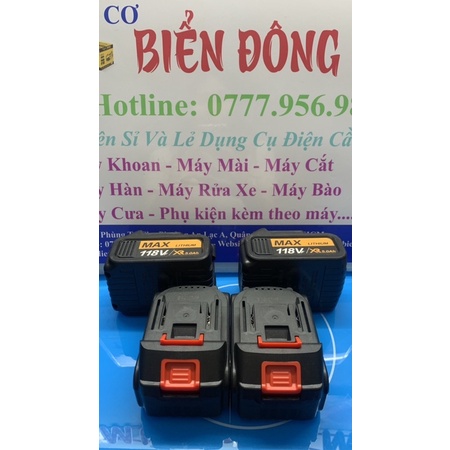 PIN TỪ 10 CELL nút đỏ DÙNG CHO MÁY KHOAN và MÀI PIN TỪ 10 CELL PIN