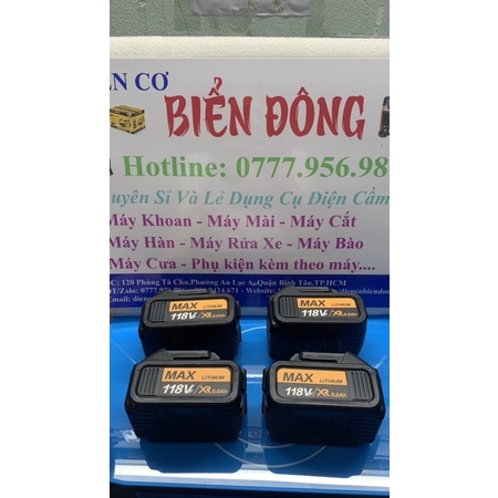 PIN TỪ 10 CELL nút đỏ DÙNG CHO MÁY KHOAN và MÀI PIN TỪ 10 CELL PIN