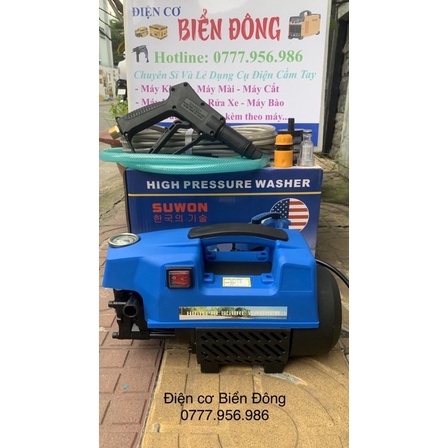 Máy rửa xe SUWON THAILAND máy đẹp nhỏ gọn chất lượng hàng đầu Tặng bình bọt tuyết 