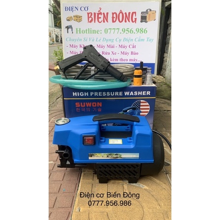 Máy rửa xe SUWON THAILAND máy đẹp nhỏ gọn chất lượng hàng đầu Tặng bình bọt tuyết 