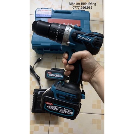 MÁY KHOAN PIN MKT KHÔNG CHỔI THAN PIN 199V 10 cell pin MÔ TƠ TỪ CÓ BÚA 3 CHỨC NĂNG