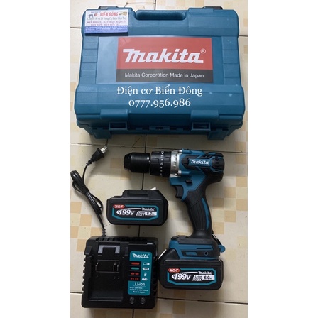 MÁY KHOAN PIN MKT KHÔNG CHỔI THAN PIN 199V 10 cell pin MÔ TƠ TỪ CÓ BÚA 3 CHỨC NĂNG