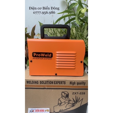 Máy Hàn điện tử mini PROWELD ZX7-228 hàn sắt, tôn trong gia đình và sản xuất Tặng bó 20 que Hàn 