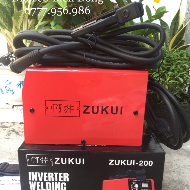 Máy Hàn điện tử Tặng bó 20 que Máy Hàn điện tử ZUKUI 200 INVERTER tiết kiệm điện năng NHẬT BẢN