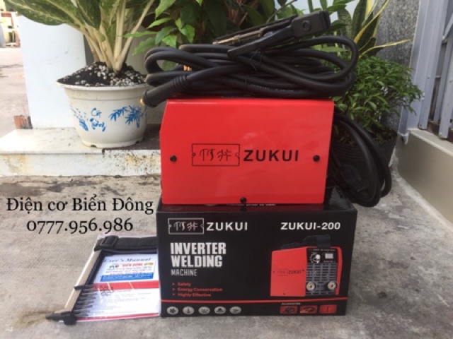 Máy Hàn điện tử Tặng bó 20 que Máy Hàn điện tử ZUKUI 200 INVERTER tiết kiệm điện năng NHẬT BẢN