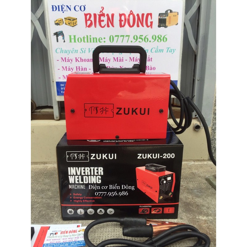 Máy Hàn điện tử ZUIKUI 200 INVERTER tiết kiệm điện hàn sắt, tôn gia đình ,công nghệ sản xuất.