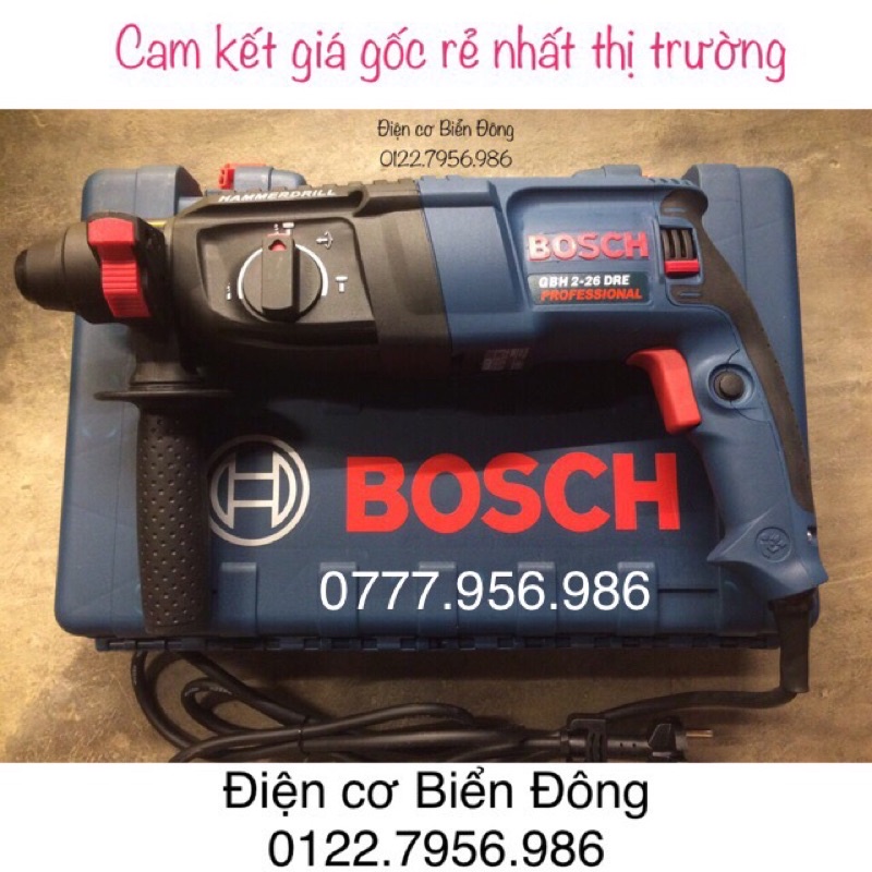 Máy khoan BOSH 2-26 DRE hộp lớn 3 chức năng khoan bê tông Tặng mũi gài 50k 