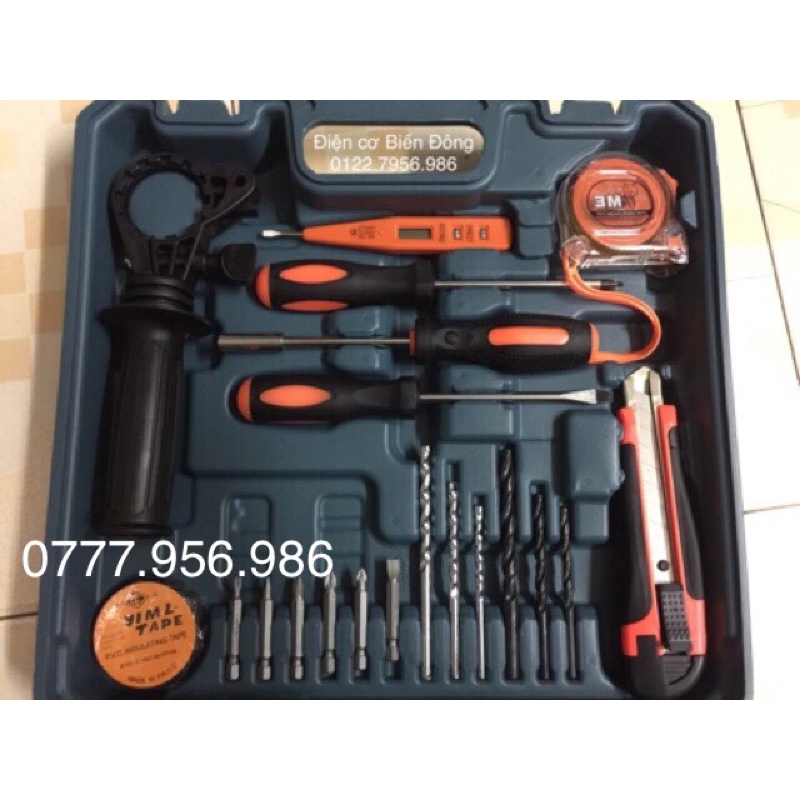 Bộ Máy khoan Valy BOSH GSB 16RE FULL đồ nghề chuyên dùng để khoan sắt, tường, gỗ, tôn, bắn vít