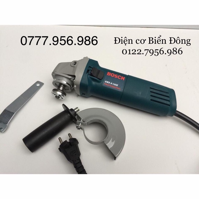 Máy mài BOSH 6-100 loại 1 670W mài cắt sắt, tường, gỗ, tôn , đánh bóng inox,.. Tặng kèm đá mài 29k