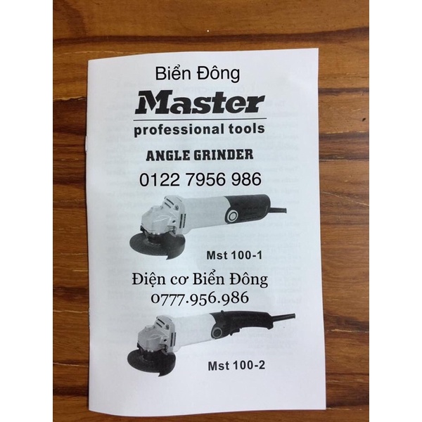 MÁY MÀI 1 TẤC MASTER ĐUÔI DÀI 980W mài và cắt sắt, tường, gỗ, tôn. Tặng đĩa mài 29k 