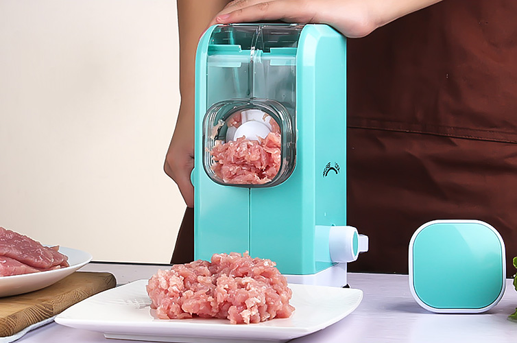 Dụng cụ xay thịt cá rau củ KEOK KOKB233 nhựa ABS lưỡi dao thép không rỉ.