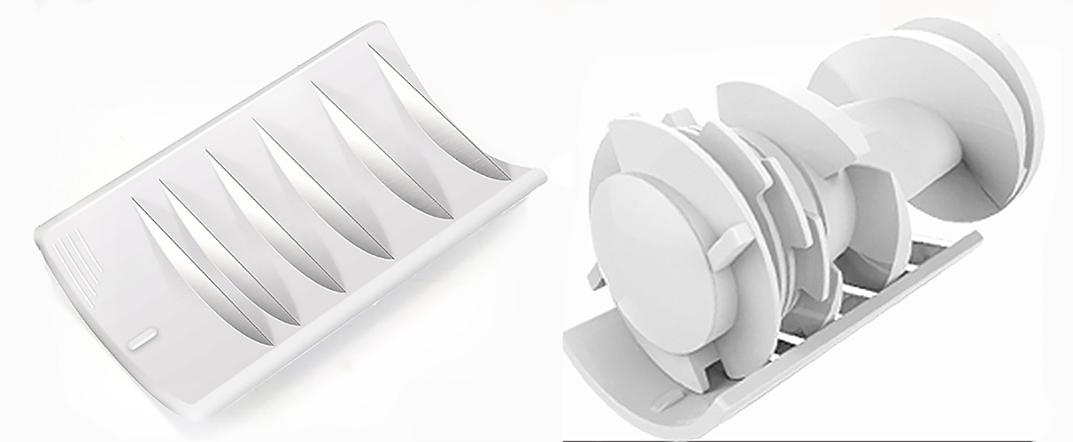 Dụng cụ xay thịt cá rau củ KEOK KOKB233 nhựa ABS lưỡi dao thép không rỉ.