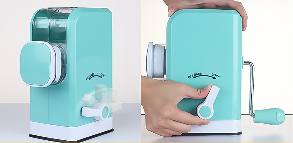 Dụng cụ xay thịt cá rau củ KEOK KOKB233 nhựa ABS lưỡi dao thép không rỉ.