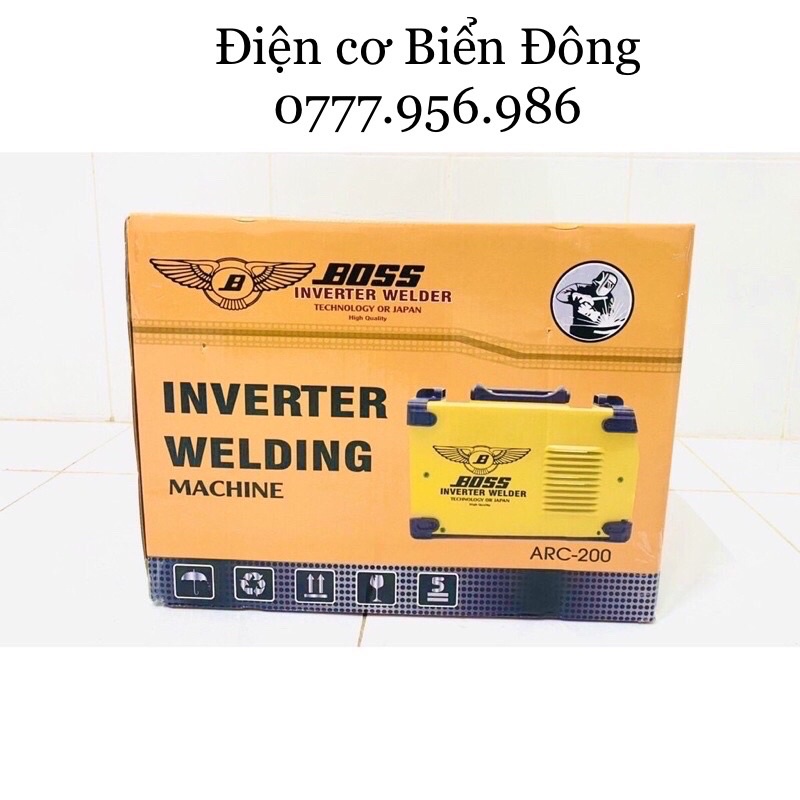 Máy Hàn điện tử BOSS cánh chim ARC-200 thiết kế độc Tặng bó 20 que Hàn